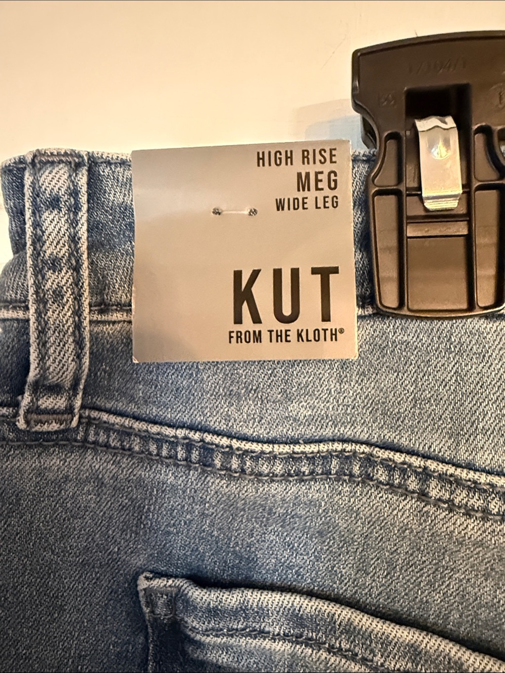 NWT KUT from the Kloth Meg High-Rise Fab Ab Wide Leg Double Front Pockets Jeans - Picture 10 of 14